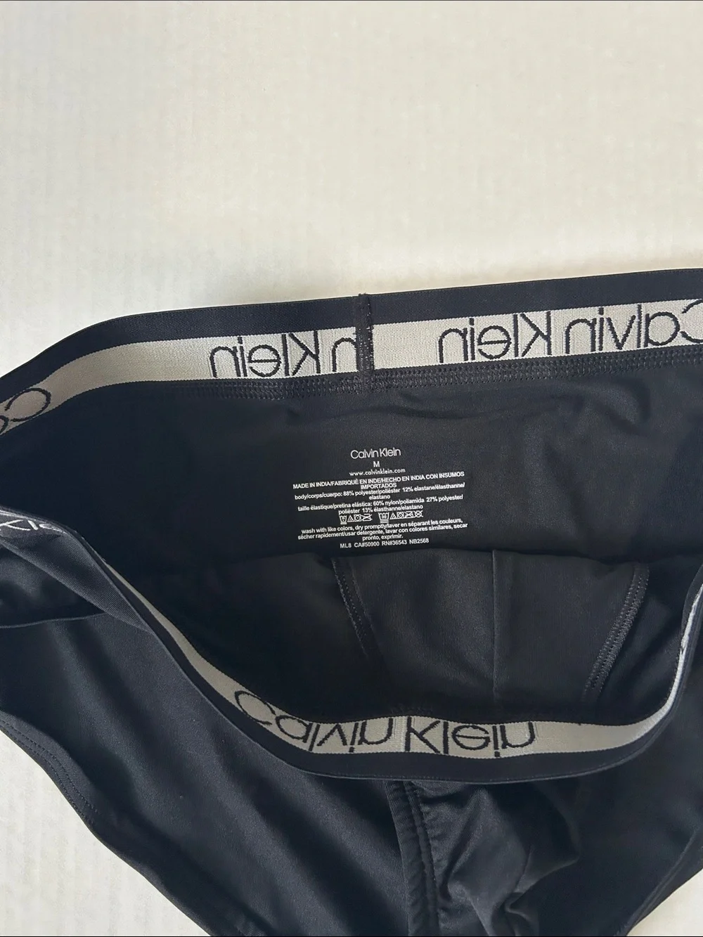 Calvin Klein Black Men’s Logo Waist Briefs